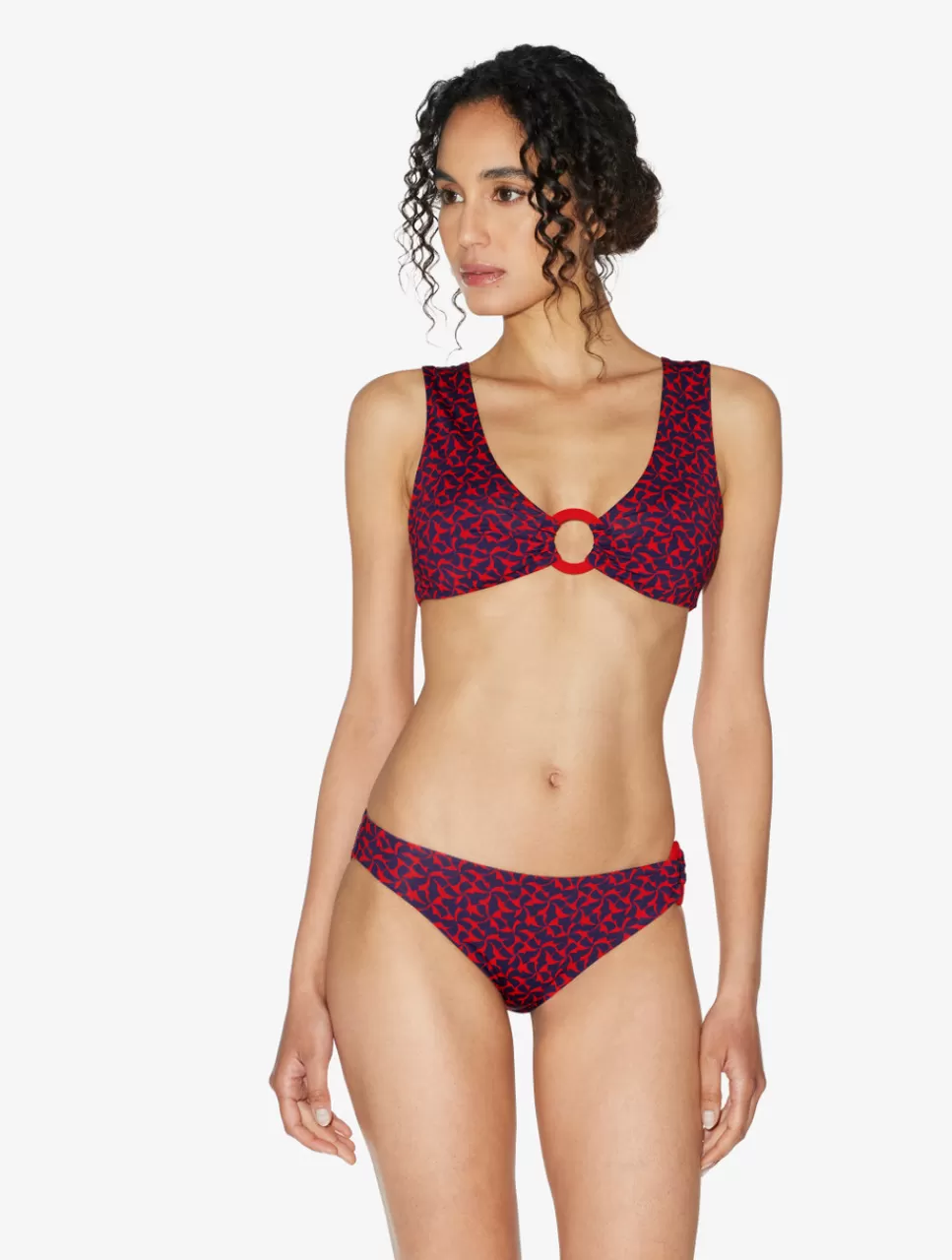 Best Bralette Mare Rossa E Blu Bikini