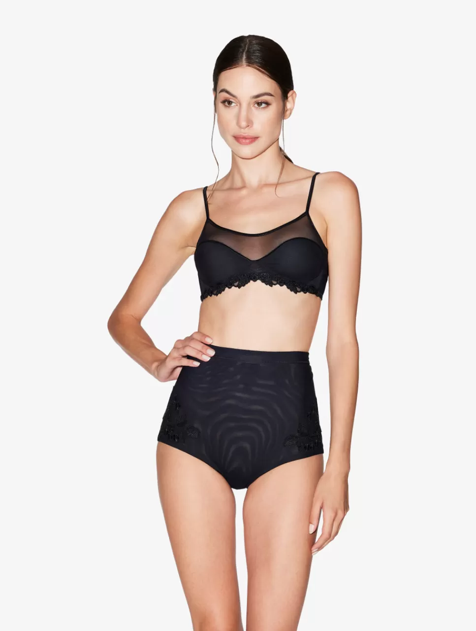 Hot Brassière In Tulle Stretch Bralette | Senza ferretto