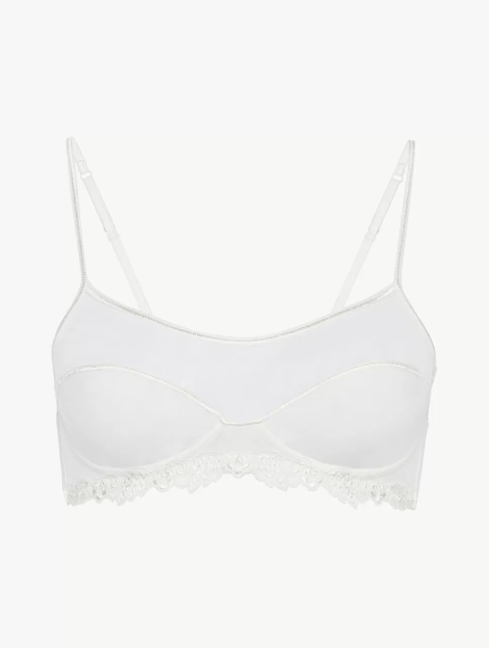 Fashion Brassière In Tulle Stretch Off-white A fascia | Bralette