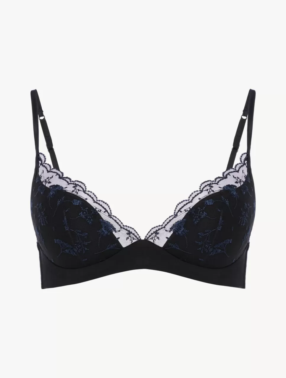 Outlet Brassière Onice Con Tulle Ricamato Bralette | Imbottiti