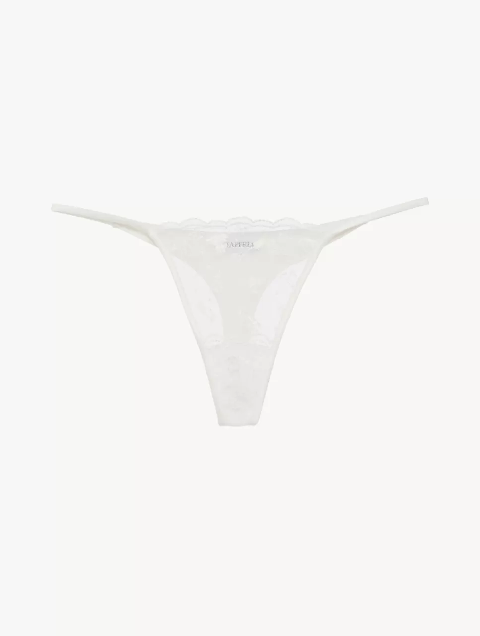 Online Perizoma Bianco Ottico Con Tulle Ricamato Perizomi & tanga