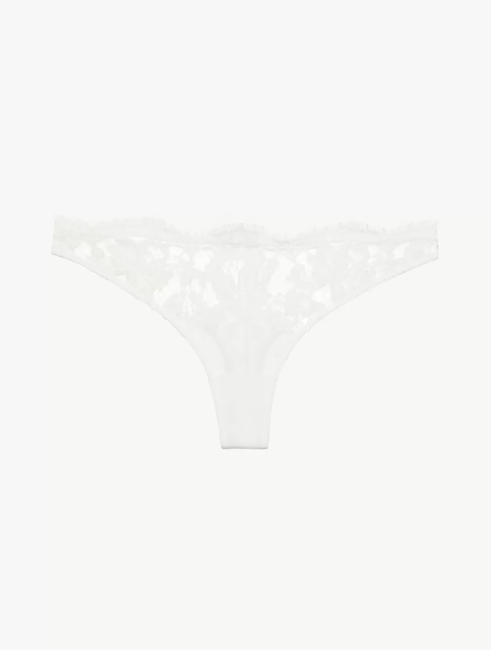 Discount Perizoma Off-white Con Pizzo Leavers Di Cotone Perizomi & tanga