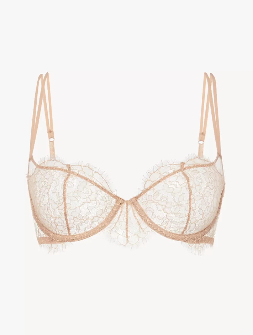 Clearance Reggiseno A Balconcino Con Pizzo Nude Chiarissimo Balconcino | Con ferretto