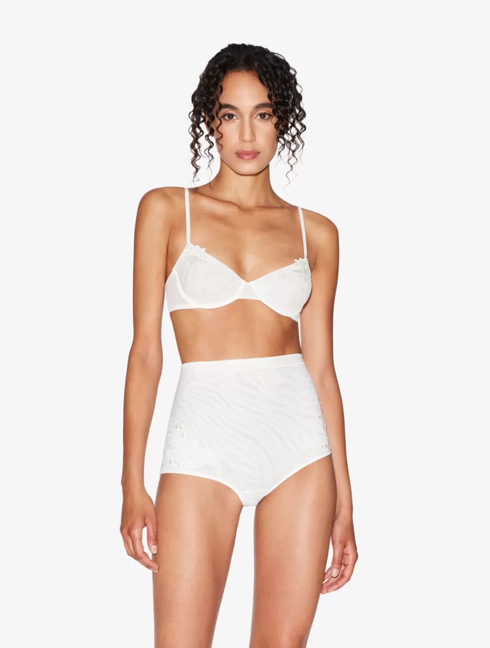 Best Reggiseno A Balconcino In Tulle Stretch Off-white Balconcino | Con ferretto