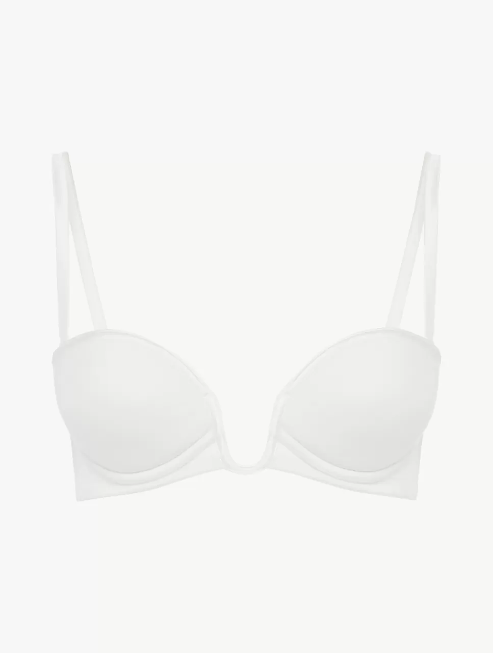 Cheap Reggiseno A Fascia Bianco Ottico Con Tulle Ricamato A fascia | Con ferretto