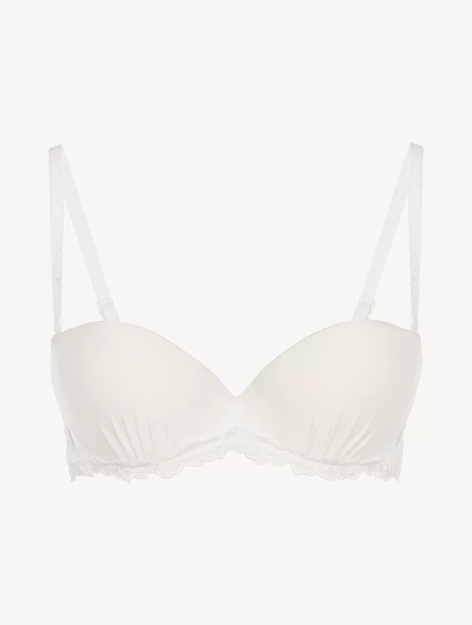 Sale Reggiseno A Fascia In Lycra® Off-white Con Tulle Ricamato A fascia | Con ferretto