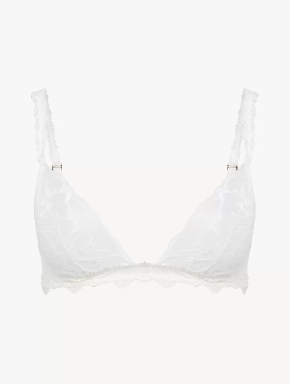 Cheap Reggiseno A Triangolo Bianco Morbido In Pizzo Leavers Senza ferretto | Triangolo