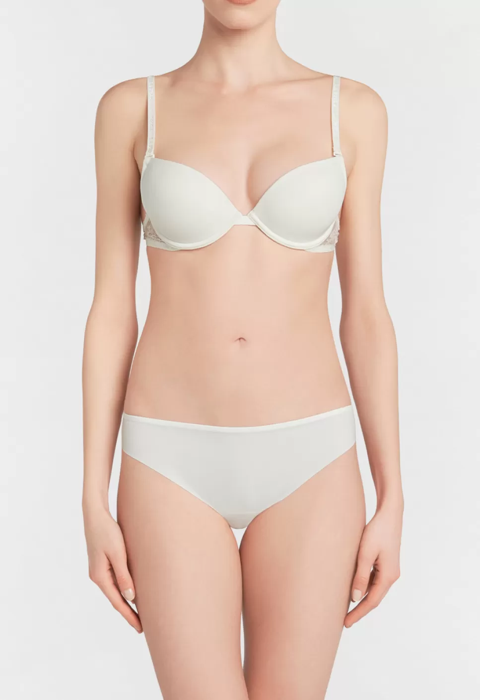 New Reggiseno Bianco Multifunzione Con Pizzo Chantilly Con ferretto | Imbottiti