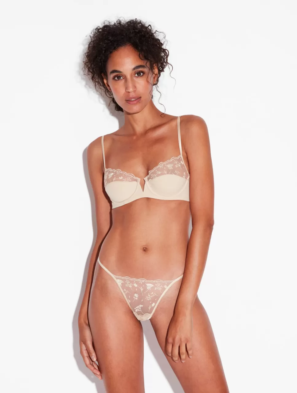 Sale Reggiseno Con Ferretto Con Tulle Ricamato Con ferretto