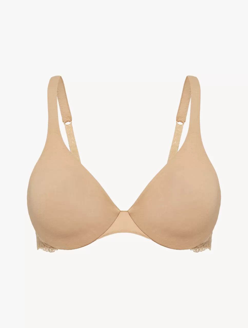 Best Sale Reggiseno Con Ferretto In Cotone E Pizzo Nude Con ferretto | Invisibili