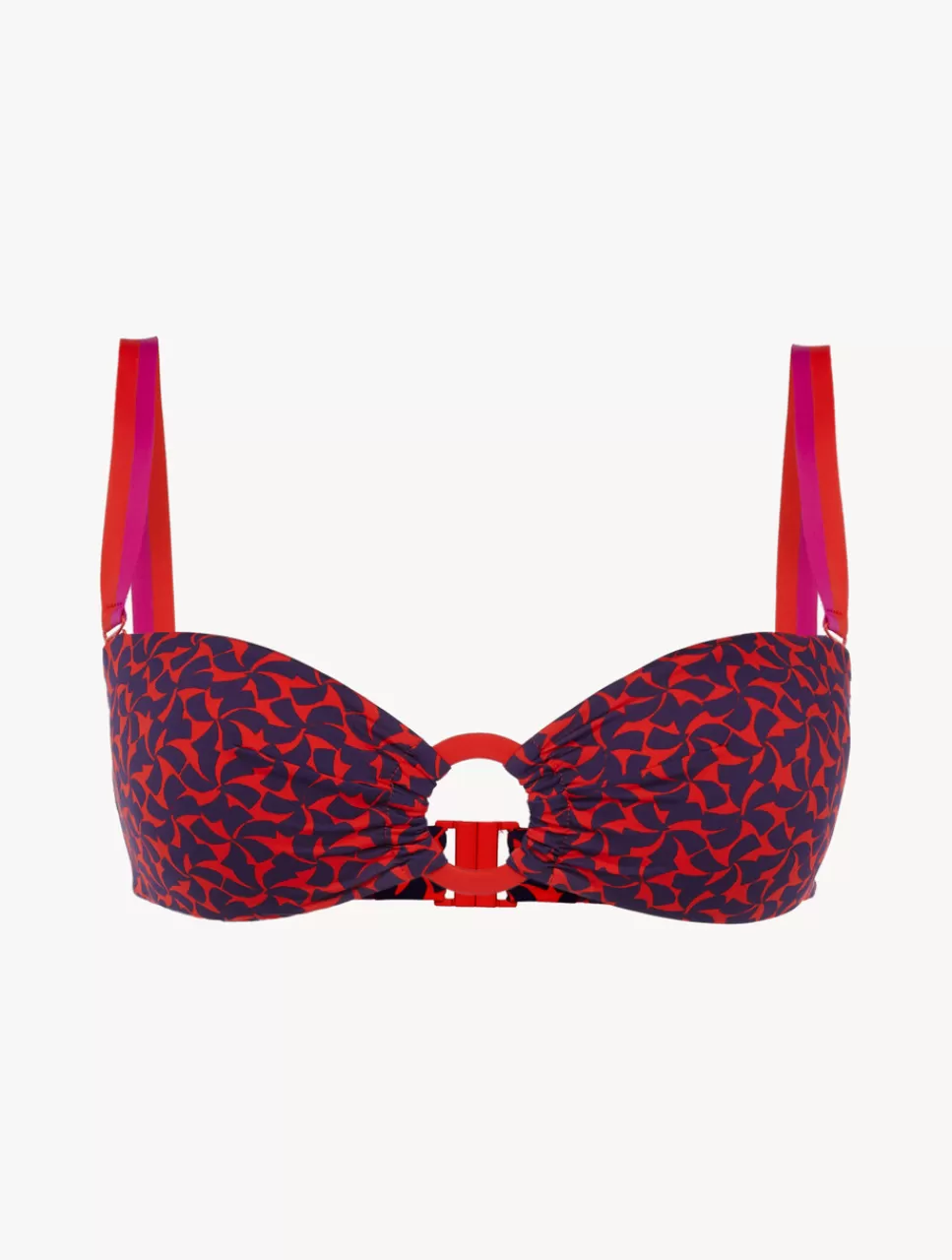 Hot Reggiseno Mare A Fascia Rosso E Blu Bikini