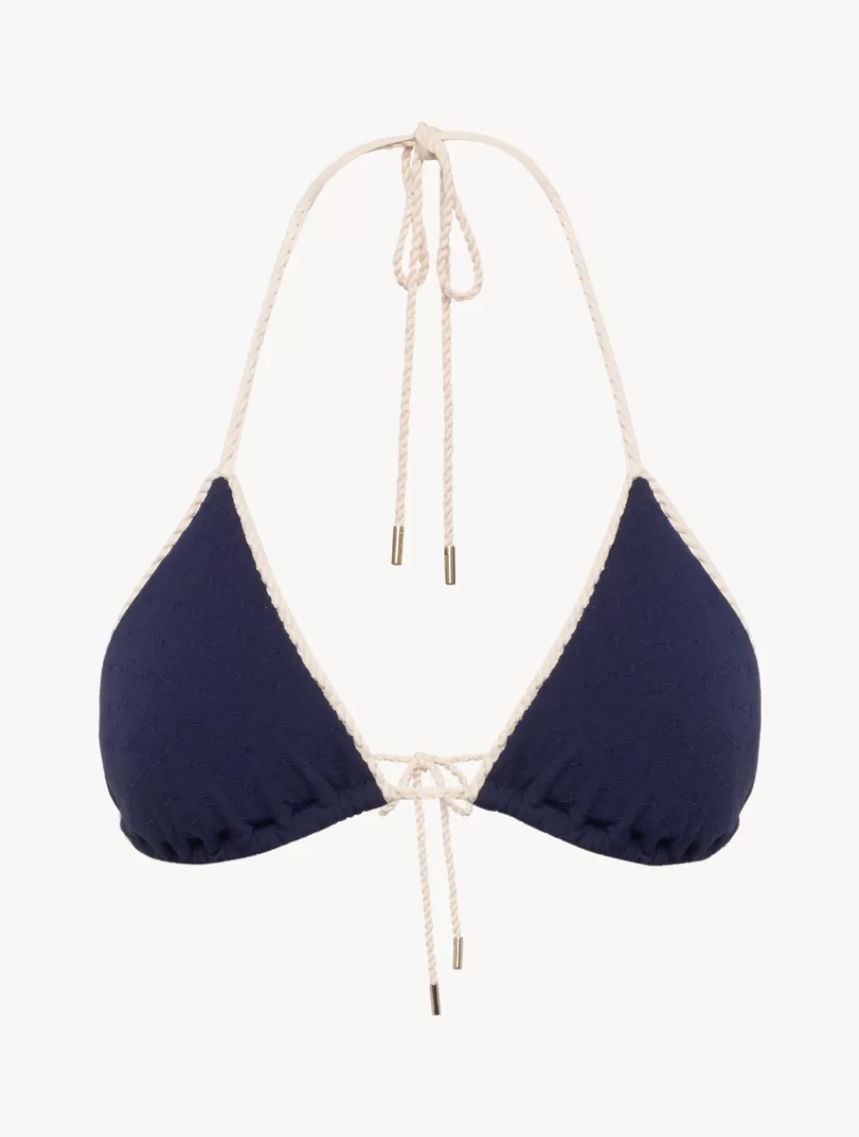 Discount Reggiseno Mare A Triangolo Navy Con Monogramma Bikini