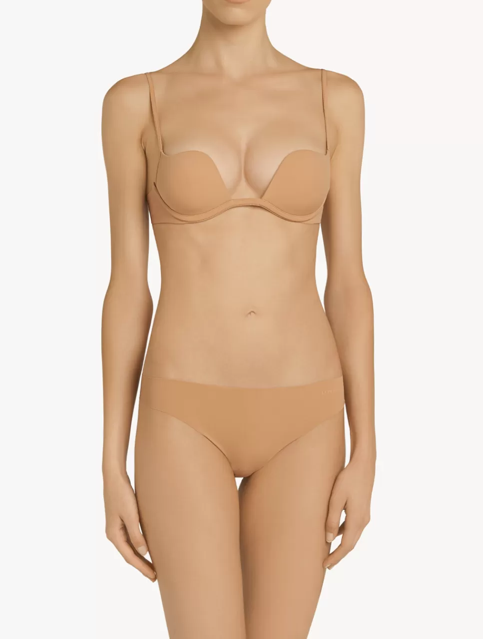 Discount Reggiseno Push-up Imbottito Senza Ferretto Color Amaretto Bralette | Imbottiti
