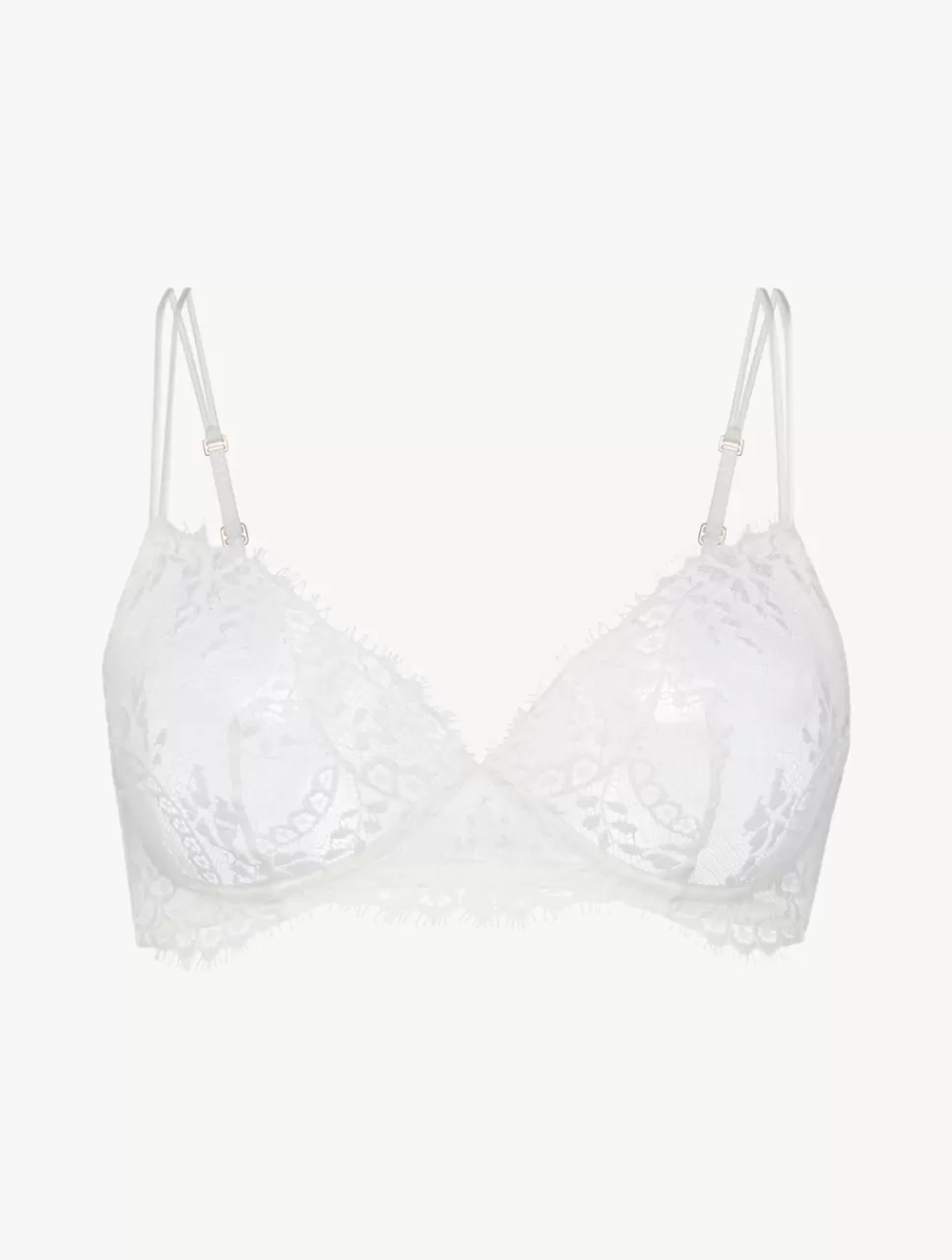 Sale Reggiseno Senza Ferretto In Pizzo Leavers Off-white Senza ferretto