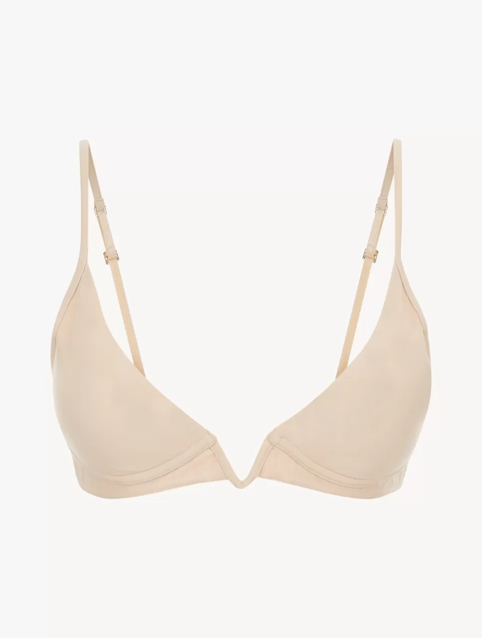 Best Reggiseno Triangolo Imbottito Senza Ferretto Con Scollo A V Color Caffelatte Bralette | Imbottiti