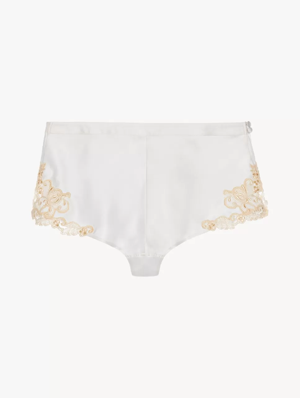 Clearance Short Bianchi Con Ricamo A Frastaglio Short & Pantaloni | Capi in seta