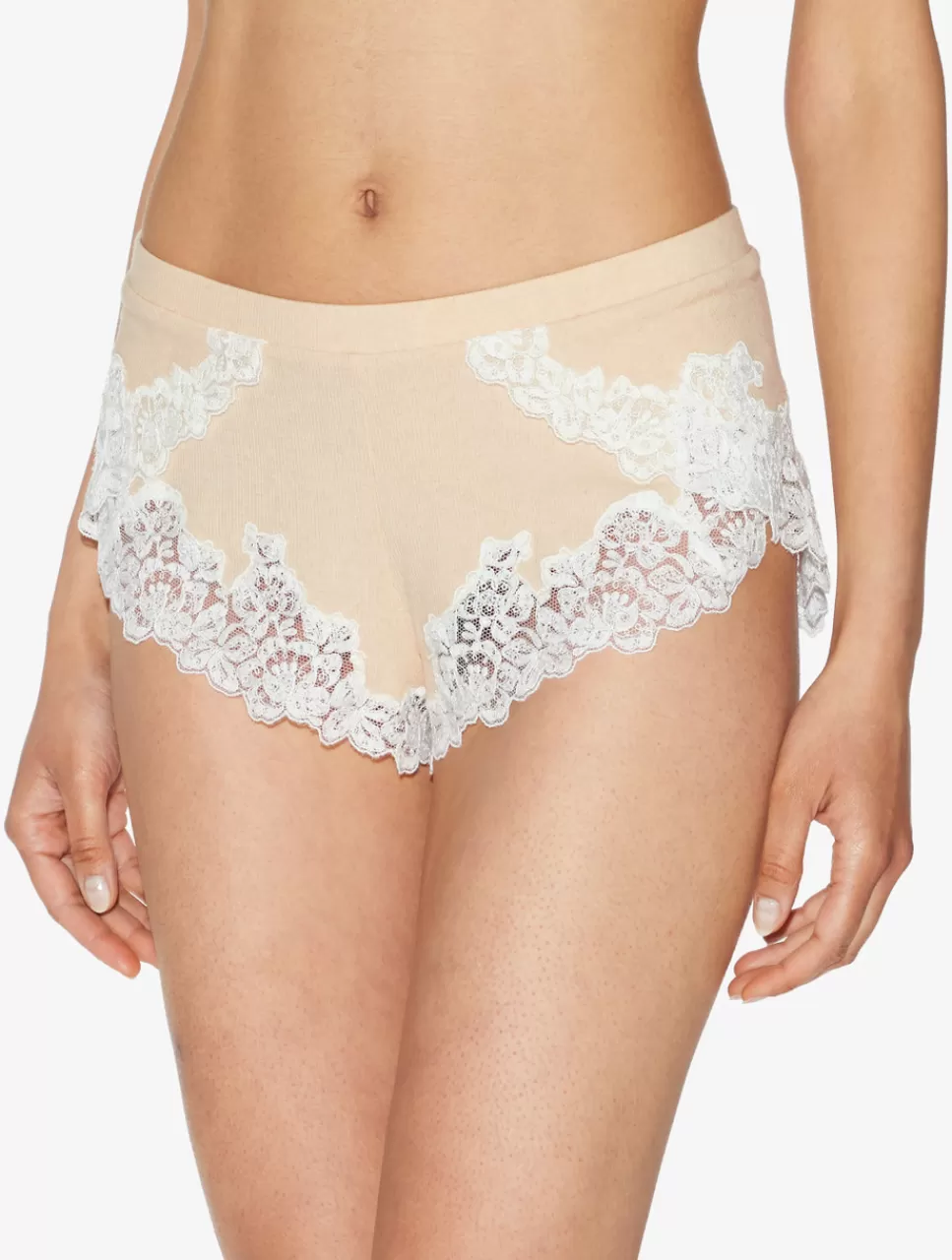 Outlet Short Da Pigiama A Costine Misto Cashmere Colore Halo Con Ricami A Frastaglio Loungewear | Short & Pantaloni