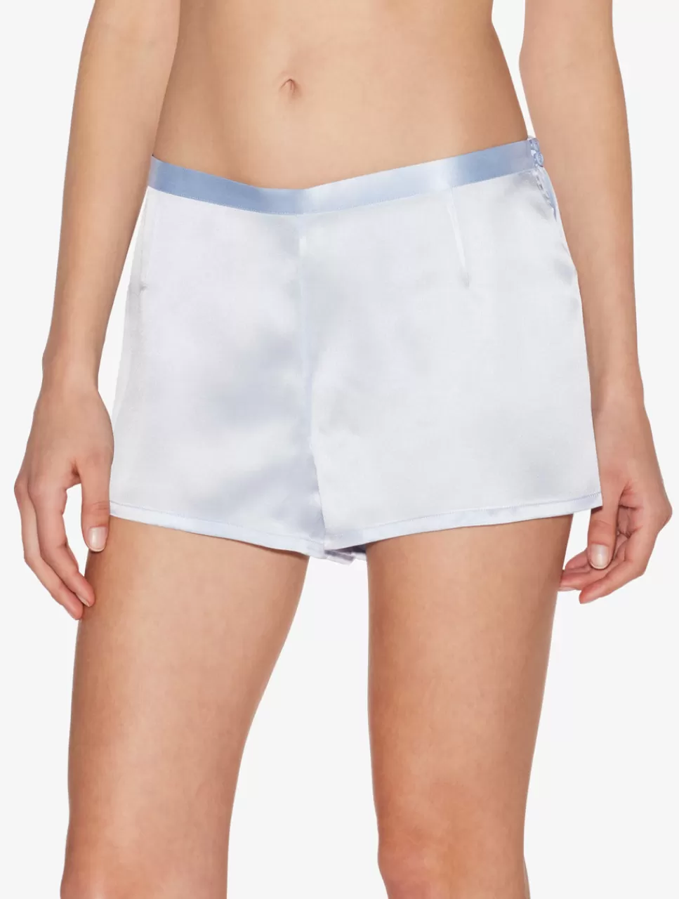 Sale Short Da Pigiama In Seta Azzurra Short & Pantaloni | Capi in seta