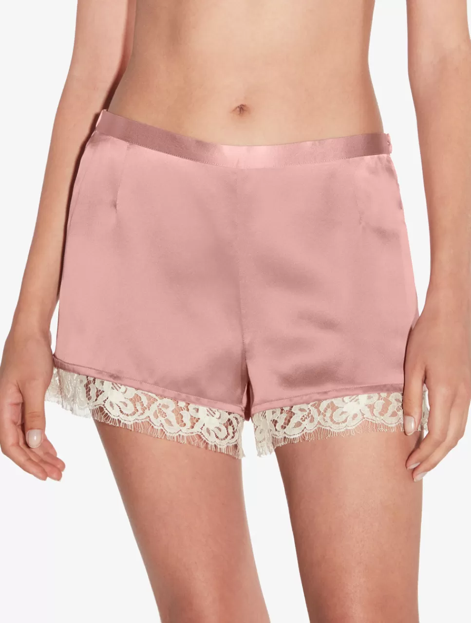 Cheap Short In Seta Con Pizzo Leavers Short & Pantaloni | Capi in seta