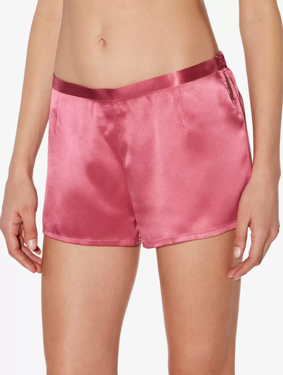 Discount Short In Seta Rosa Orchidea Short & Pantaloni | Capi in seta