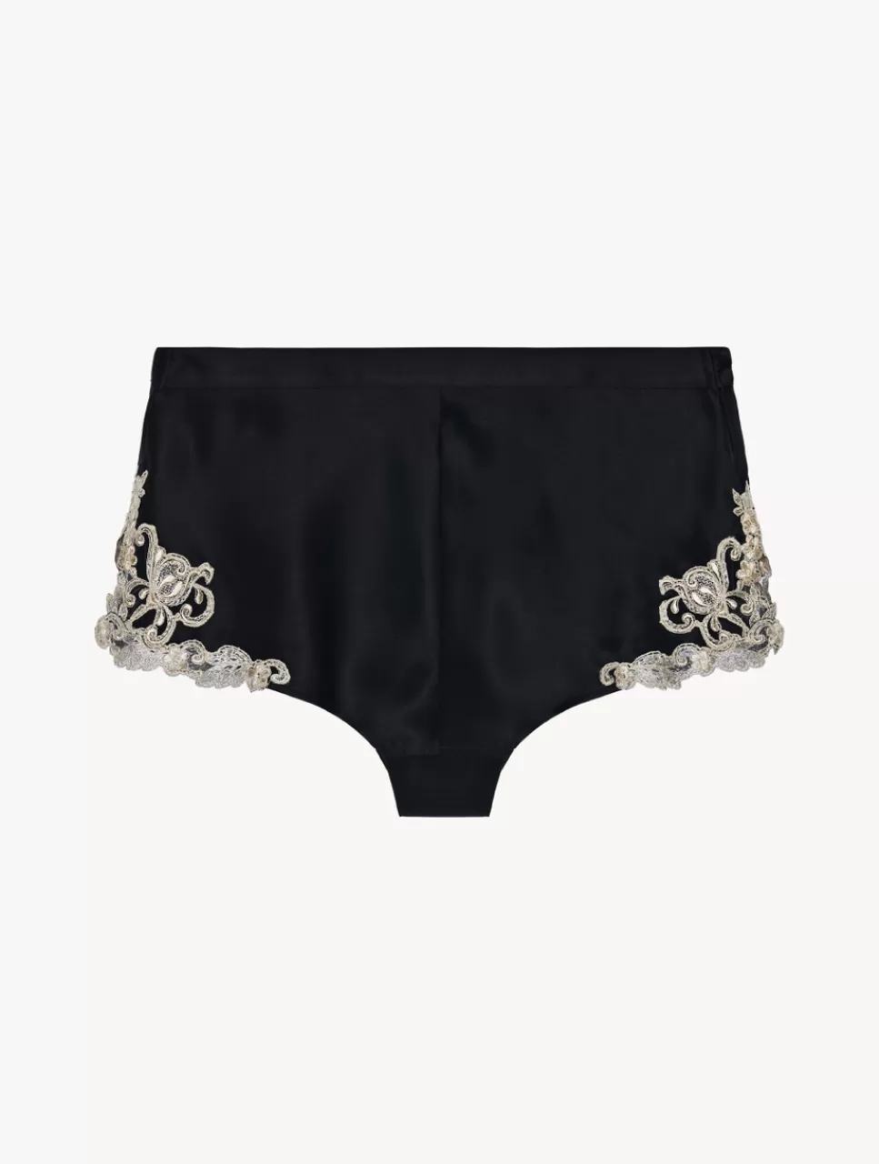 Outlet Short Neri Con Ricamo A Frastaglio Short & Pantaloni | Capi in seta