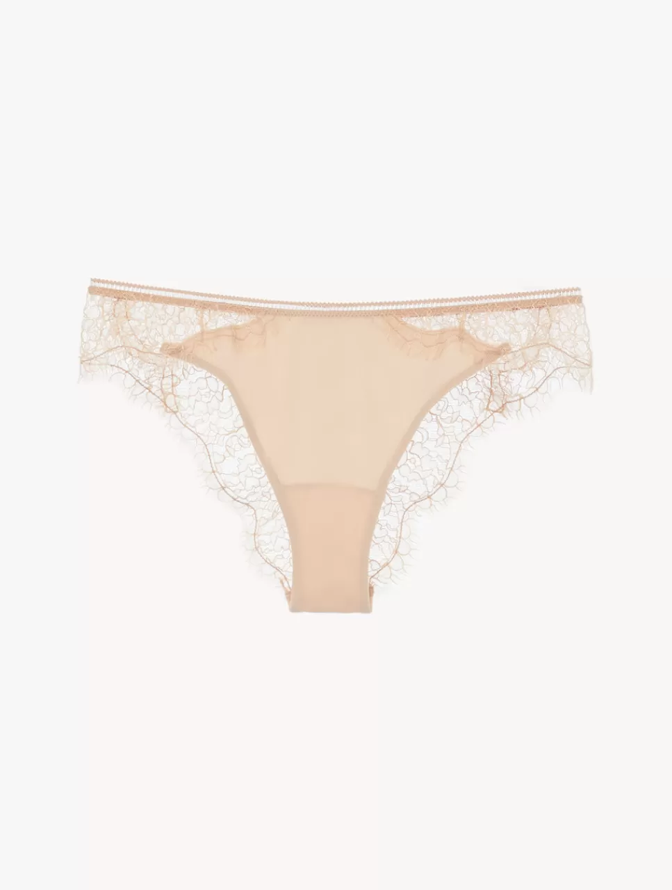 Best Sale Slip Brasiliano Con Pizzo Color Nude Chiarissimo Brasiliani