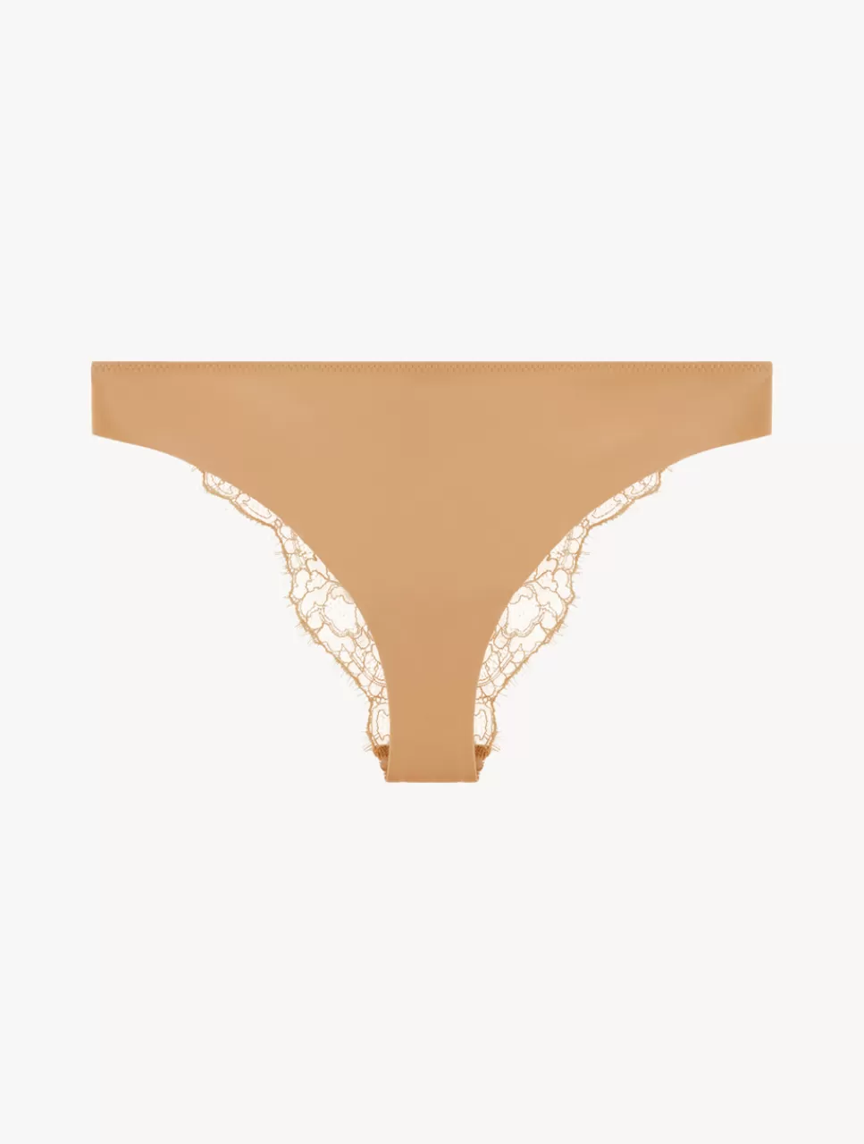 Sale Slip Brasiliano Nude Con Pizzo Chantilly Brasiliani | Shapewear