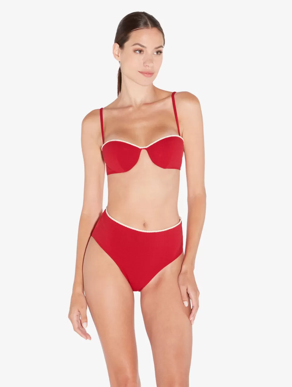 Outlet Slip Mare A Vita Alta Con Monogramma Bikini