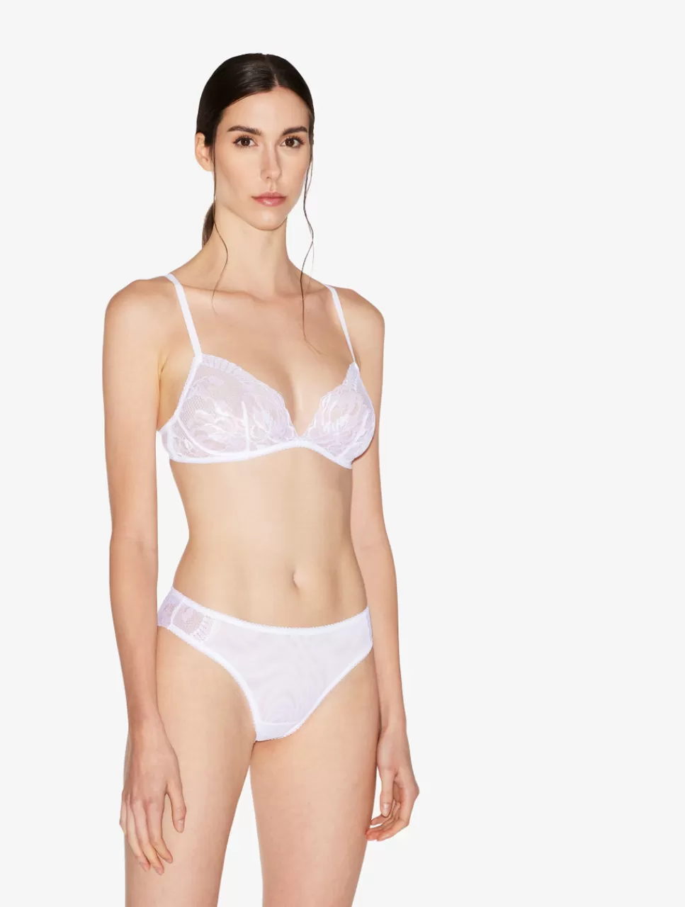 Sale Slip Medio In Pizzo Stretch A vita media