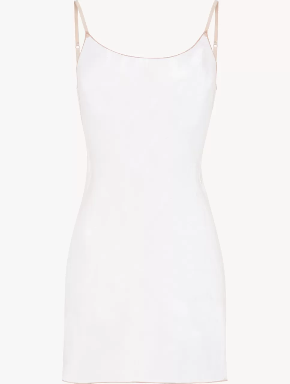Outlet Sottoveste Corta In Tulle Stretch Beige Trasparente (edizione Limitata) Slipdress & Sottovesti | Capi in seta