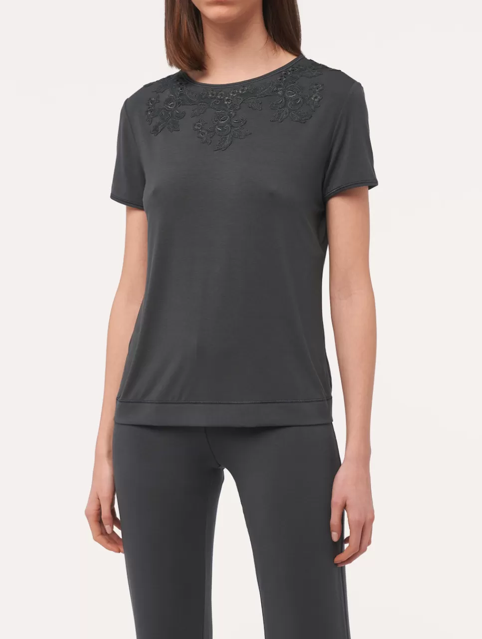 Flash Sale T-shirt Antracite Loungewear | Canotte & Top