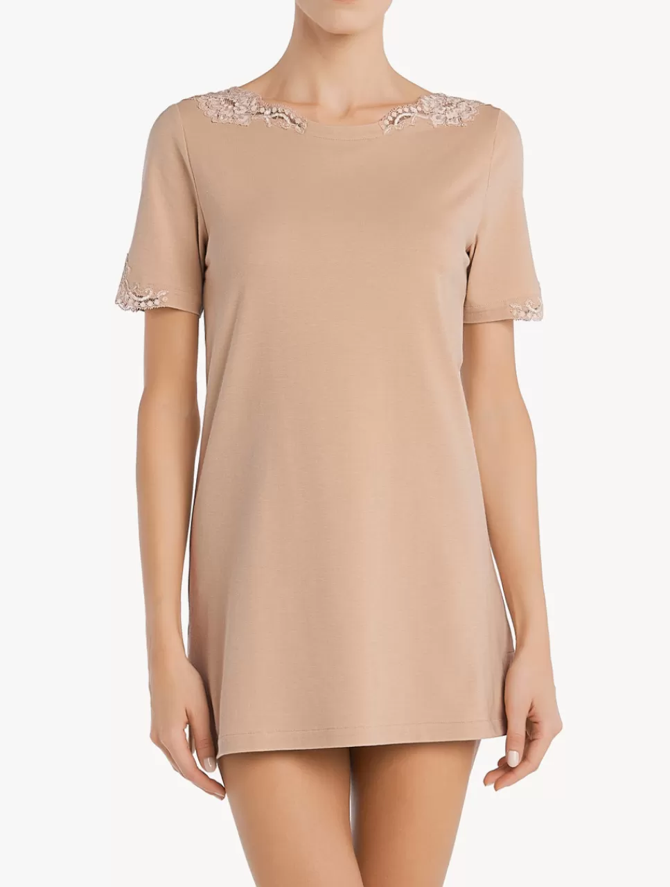 Sale T-shirt In Cotone Nude Loungewear | Canotte & Top